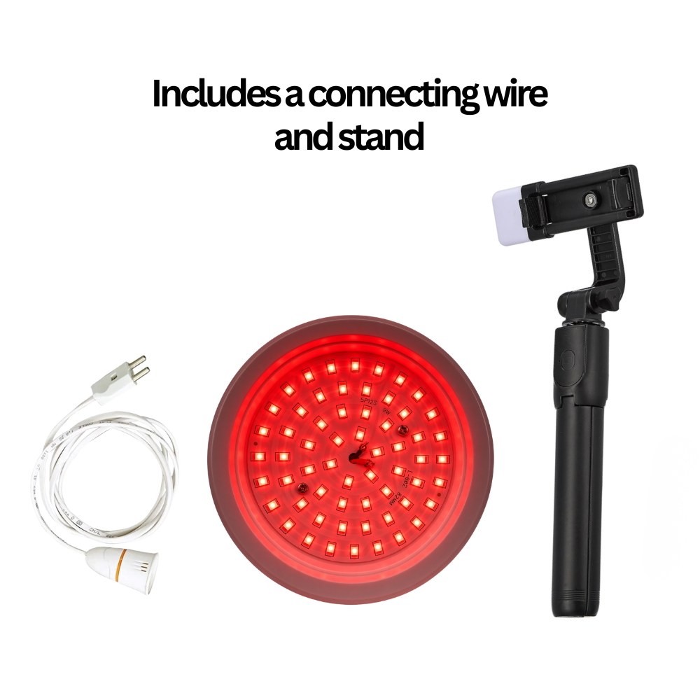Hair Growth Red Light Therapy Emitter and Stand